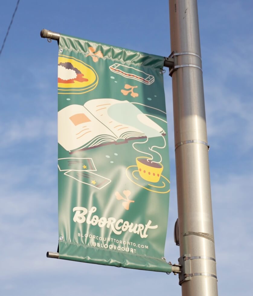 Bloorcourt Flag Signage