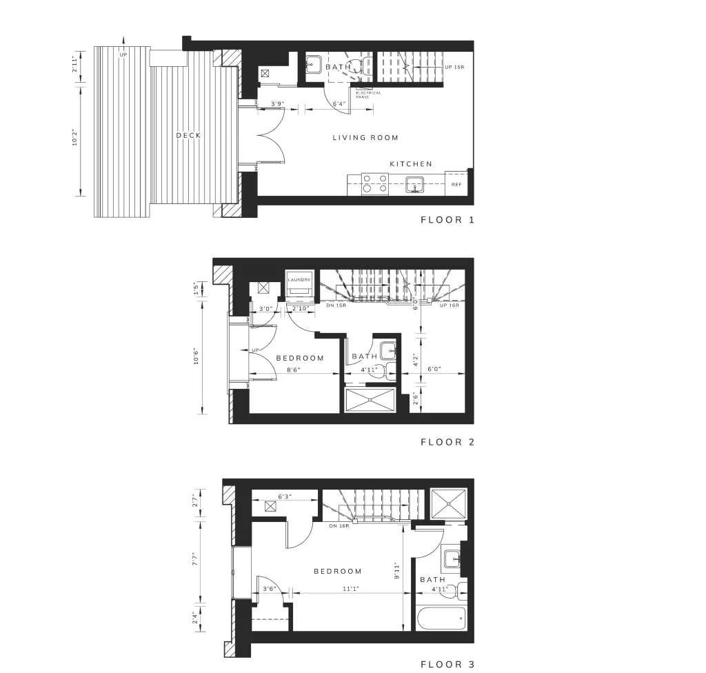 Heritage Towns at Hallam floor plan for suite 106