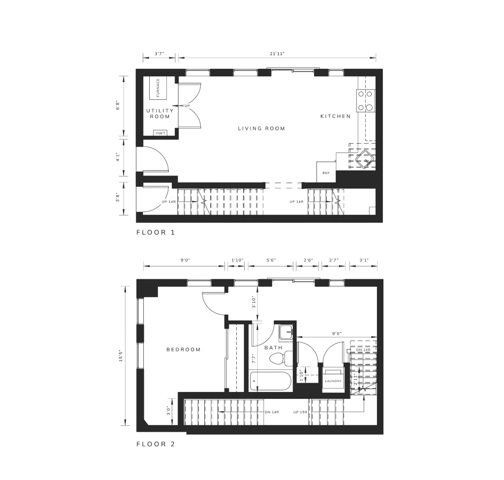 Heritage Towns at Hallam floor plan for suite 108