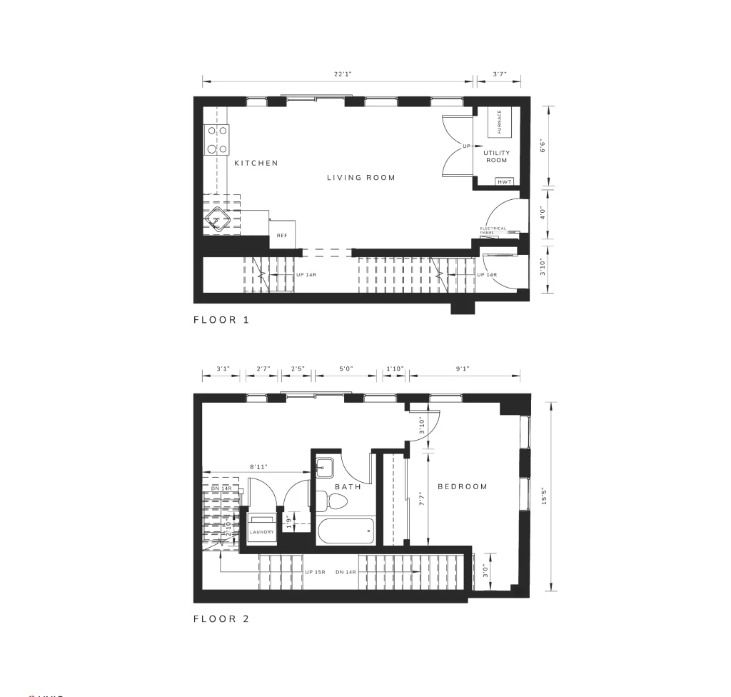 Heritage Towns at Hallam floor plan for suite 109